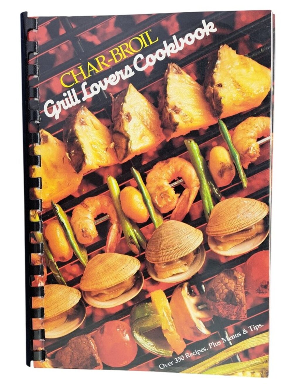Vintage Char-Broil Grill Lovers Cookbook Recipes Menus & Tips Spiral Bound 1985